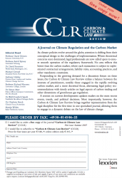 Carbon &amp; Climate Law Review: A Journal of Climate Regulation and the Carbon Market