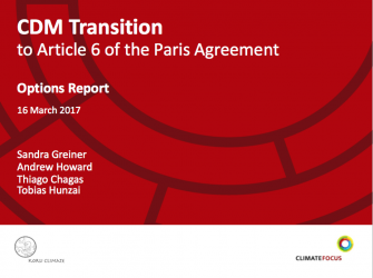 CDM Transition to Article 6 of the Paris Agreement: Options Report