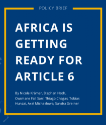 Policy brief - Africa is getting ready for Article 6