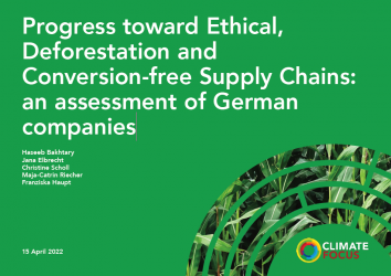 Progress toward Ethical, Deforestation and Conversion-free Supply Chains: an assessment of German companies