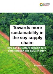 Towards more sustainability in the soy supply chain:  How can EU actors support zero-deforestation and SDG efforts? 