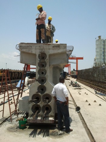 Construction of the railway